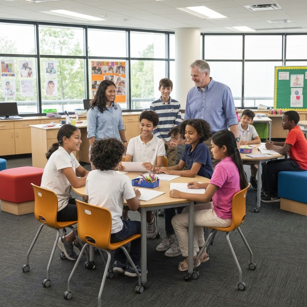 Children learning in educational setting